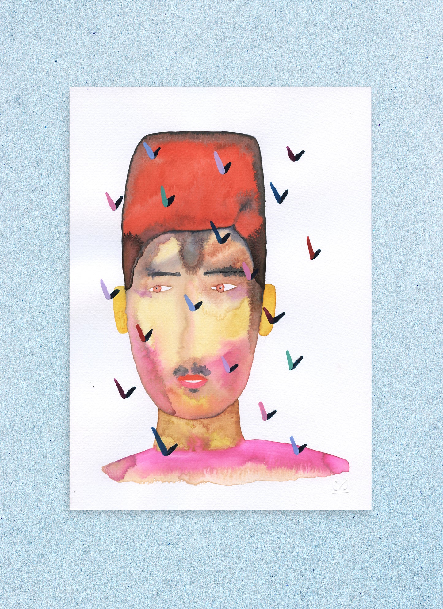 Guy with Red Fade