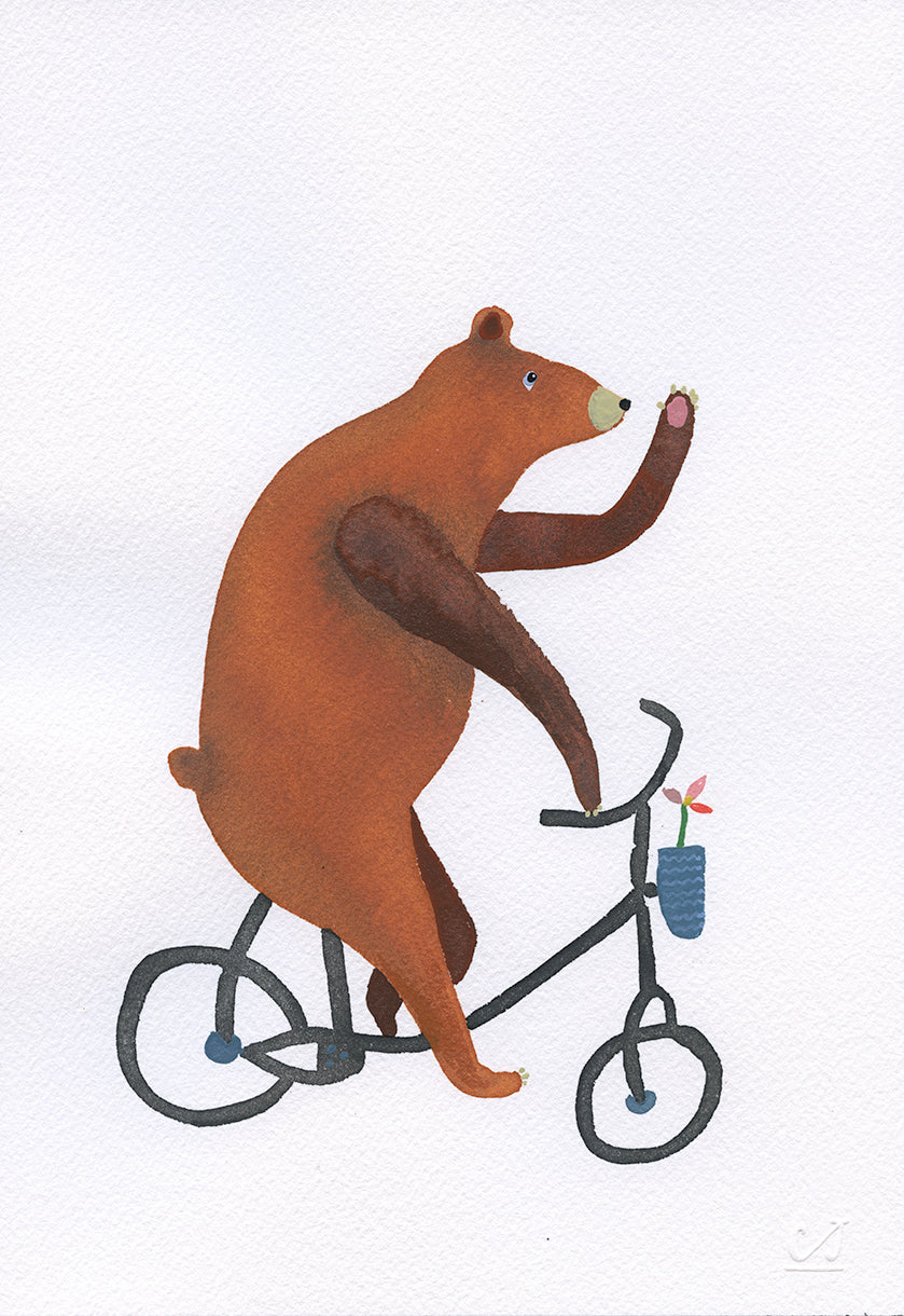 Bear on Bike