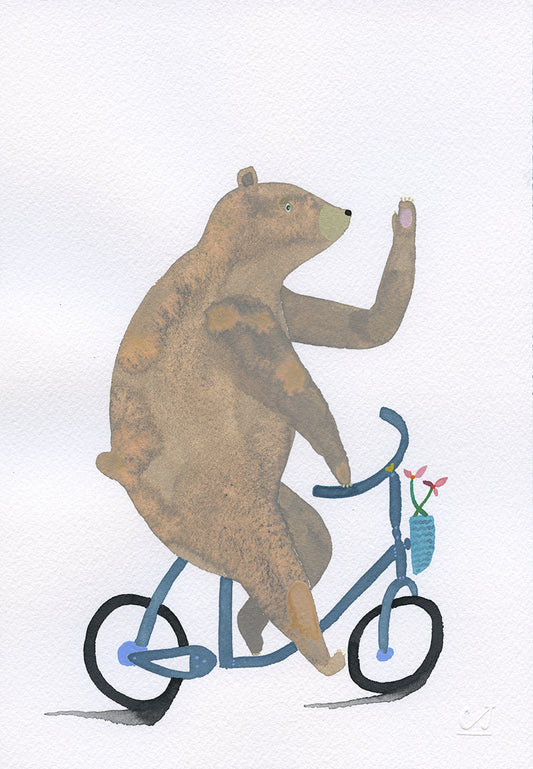 Bear on Bike
