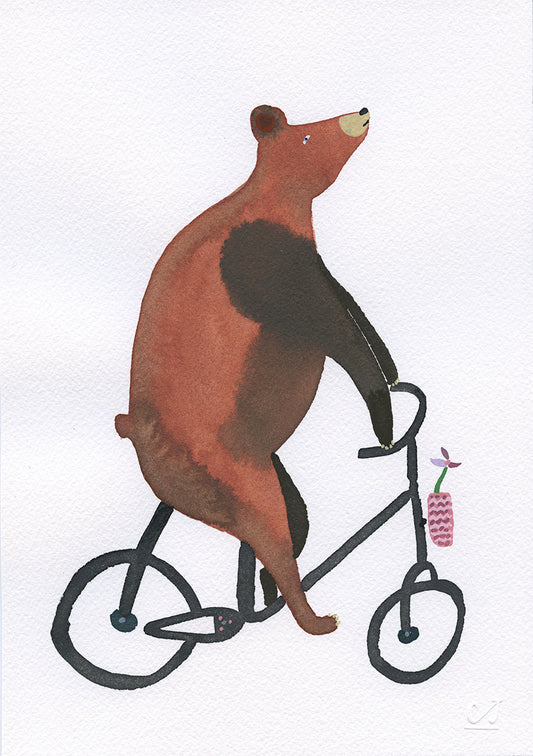Bear on Bike