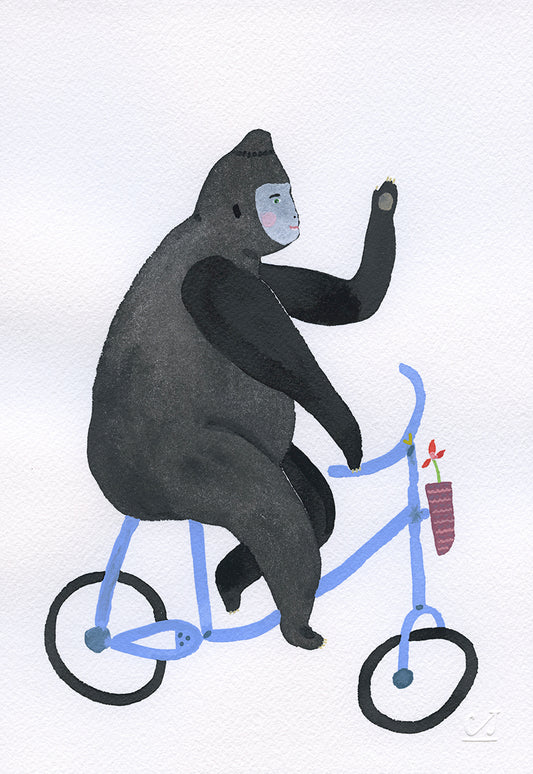Gorilla on Bike